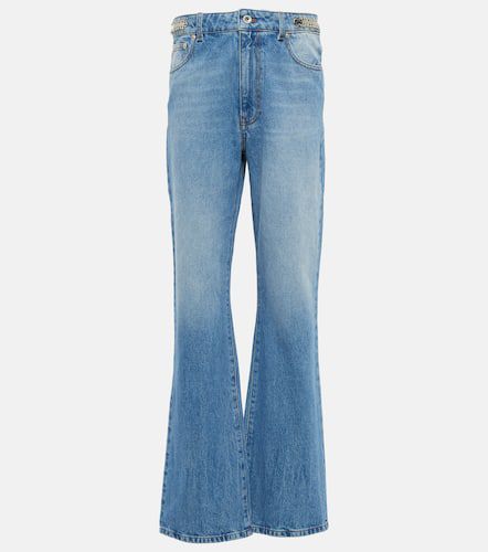 Embellished high-rise bootcut jeans - Rabanne - Modalova