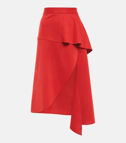 Asymmetric peplum midi skirt - JW Anderson - Modalova