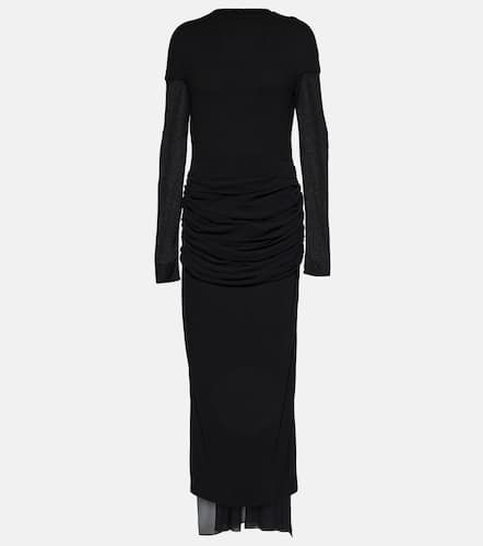Draped jersey and silk gown - Givenchy - Modalova