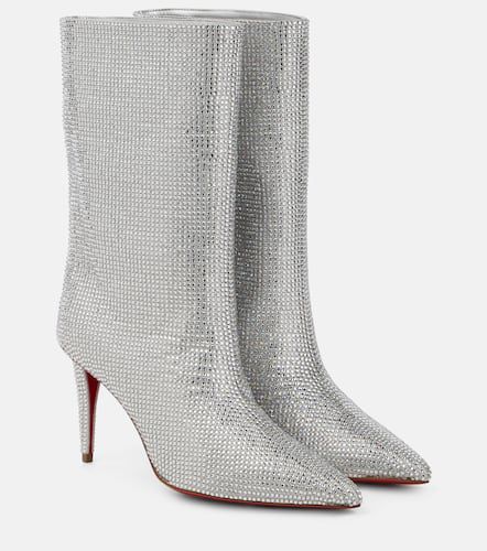 Astrilarge Strass suede ankle boots - Christian Louboutin - Modalova