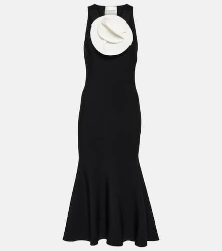 Vestido midi con apliques florales - Roland Mouret - Modalova