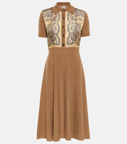 Cashmere, wool, and silk midi dress - Etro - Modalova