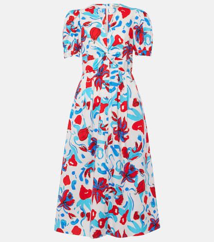 Heather floral cotton-blend midi dress - Diane von Furstenberg - Modalova