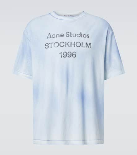 Logo cotton and hemp jersey T-shirt - Acne Studios - Modalova