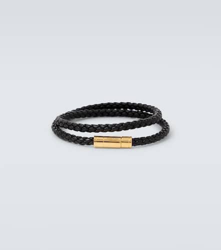 Logo braided leather bracelet - Tom Ford - Modalova