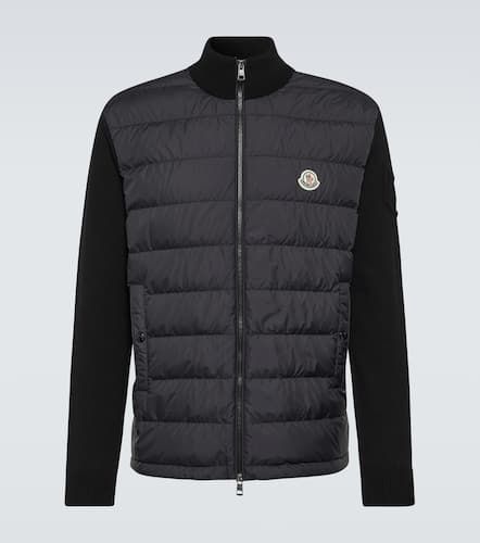 Chaqueta de algodón con paneles de plumas - Moncler - Modalova