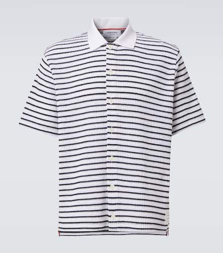 Thom Browne Polo in cotone a righe - Thom Browne - Modalova