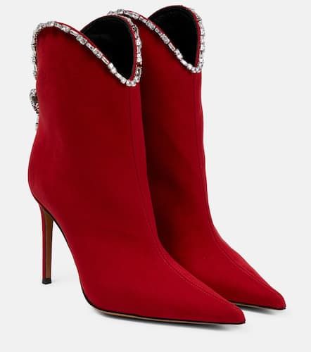 Verzierte Ankle Boots aus Veloursleder - Alexandre Vauthier - Modalova