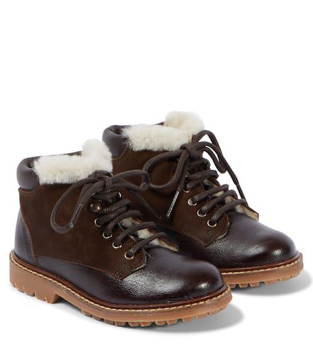 Danton leather and suede boots - Bonpoint - Modalova