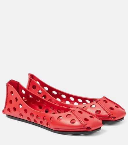 AlaÃ¯a Leather ballet flats - Alaia - Modalova