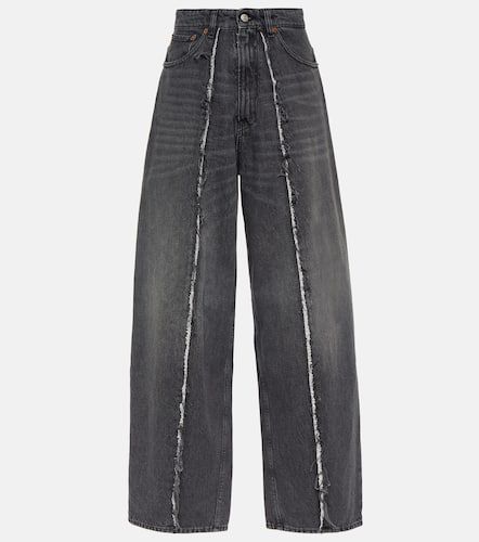 Distressed wide-leg jeans - MM6 Maison Margiela - Modalova