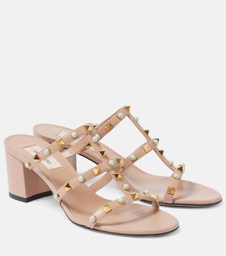 Mules Rockstud de piel - Valentino Garavani - Modalova