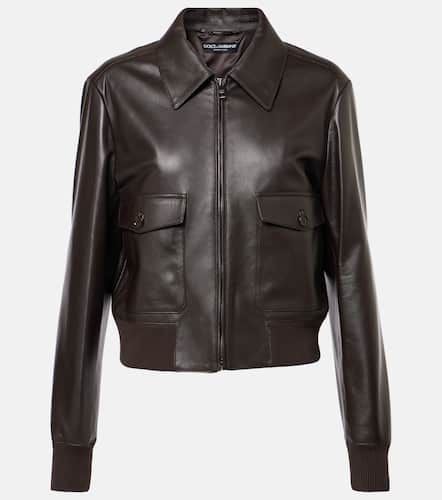 Dolce&Gabbana Leather jacket - Dolce&Gabbana - Modalova