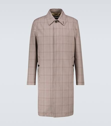 Prince of Wales checked trench coat - Caruso - Modalova