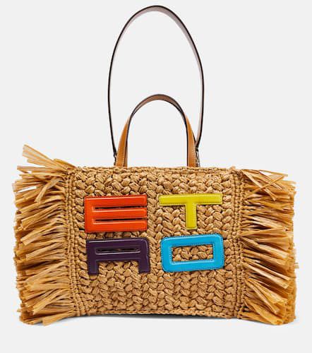 Etro Tote aus Jute - Etro - Modalova