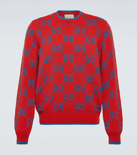 GG intarsia cotton-blend sweater - Gucci - Modalova