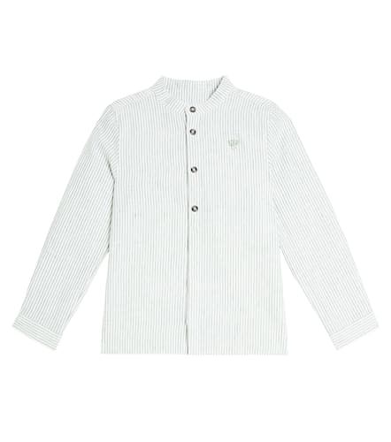 Striped cotton and linen shirt - Tartine et Chocolat - Modalova