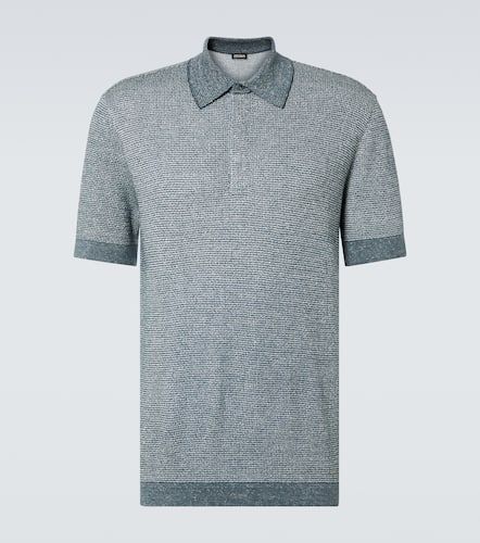 Zegna Polo de algodón, lino y seda - Zegna - Modalova