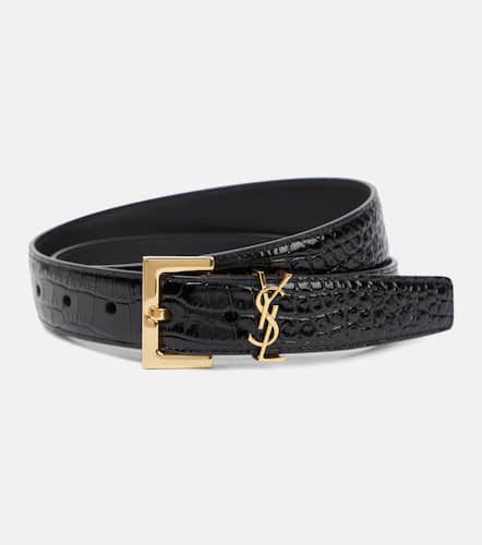 Cassandre patent leather belt - Saint Laurent - Modalova