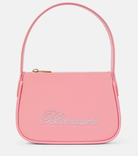 Crystal-embellished leather shoulder bag - Blumarine - Modalova
