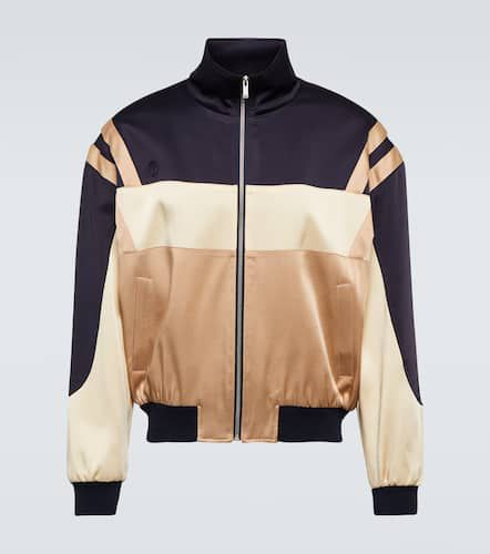 Chaqueta Teddy de crepé satén - Saint Laurent - Modalova