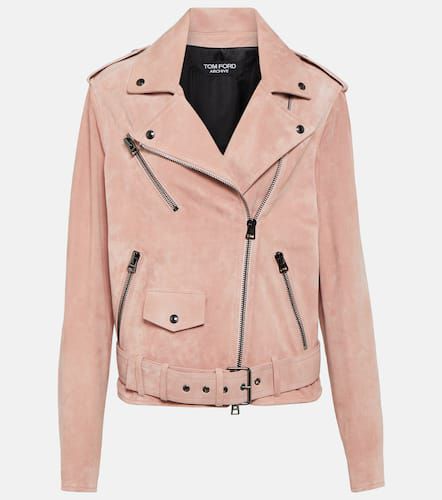 Tom Ford Suede biker jacket - Tom Ford - Modalova