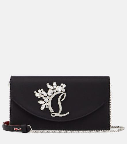 Clutch Loubi54 Small in seta e pelle - Christian Louboutin - Modalova