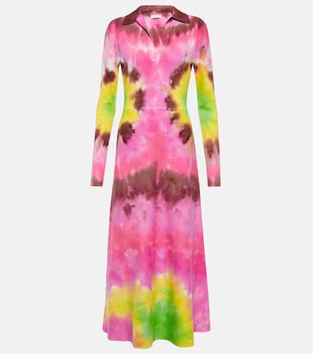 Tie-dye cashmere and silk midi dress - Gabriela Hearst - Modalova