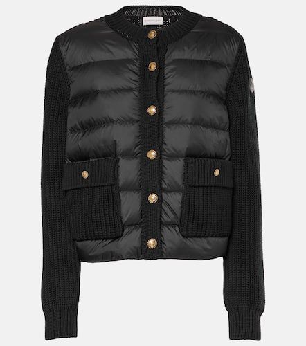 Moncler Daunenjacke mit Schurwolle - Moncler - Modalova