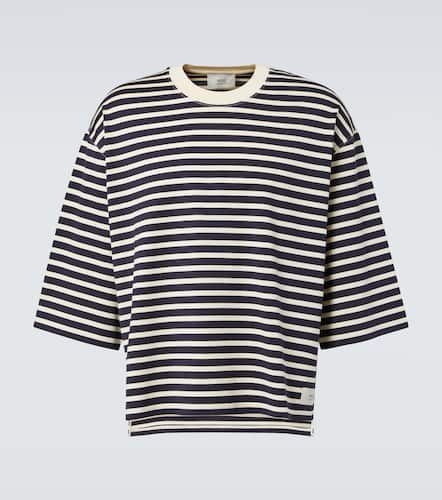 Camiseta de jersey de algodón a rayas - Ami Paris - Modalova