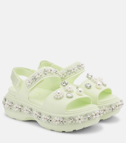 X Crocs embellished platform sandals - Simone Rocha - Modalova