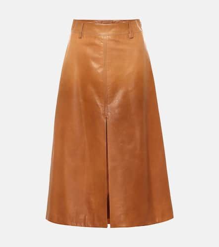 Prada Leather midi skirt - Prada - Modalova