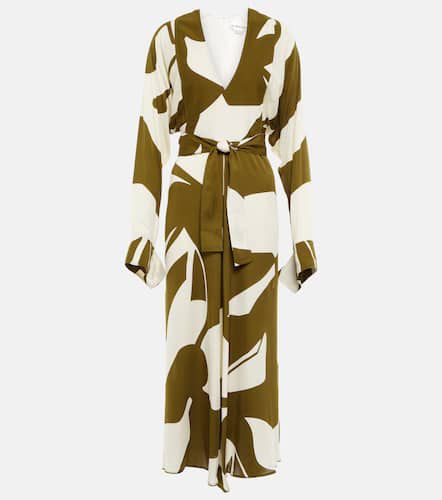 Printed wrap midi dress - Victoria Beckham - Modalova