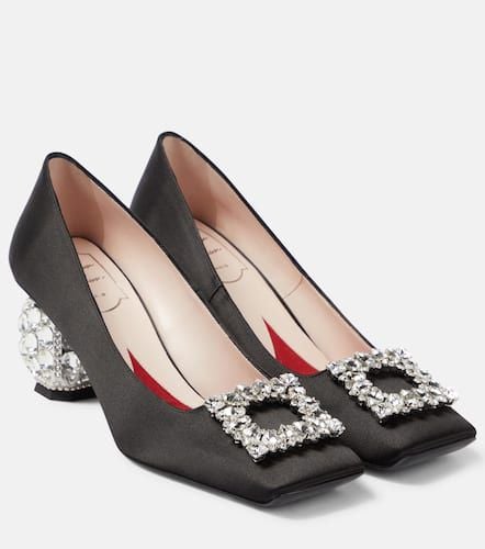 Crystal-embellished satin pumps - Roger Vivier - Modalova