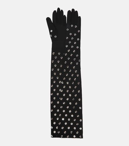 Alaïa Verzierte Handschuhe aus Jersey - Alaia - Modalova