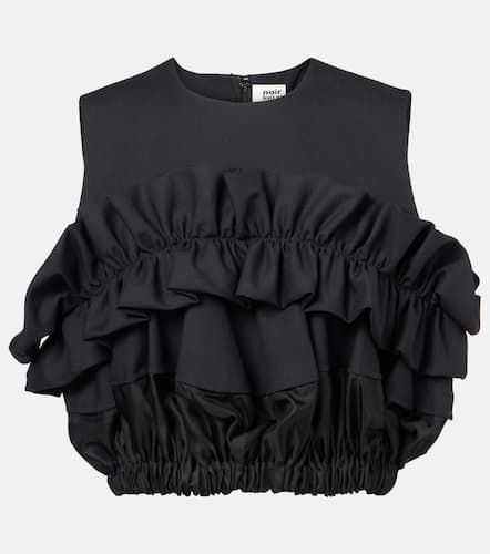 Top in lana con volant - Noir Kei Ninomiya - Modalova
