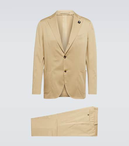 Single-breasted cotton-blend suit - Lardini - Modalova