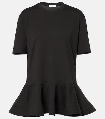 AlaÃ¯a Peplum cotton jersey T-shirt - Alaia - Modalova