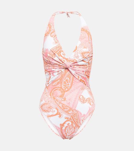 Zanzibar paisley halterneck swimsuit - Melissa Odabash - Modalova