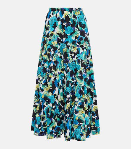 High-rise printed cotton-blend midi skirt - Diane von Furstenberg - Modalova