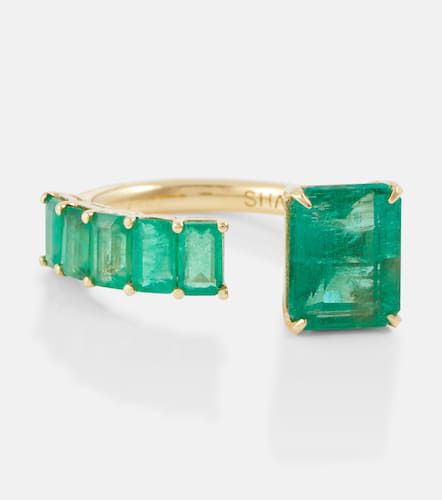 Anello Floating Emerald in oro 18kt con smeraldi - Shay Jewelry - Modalova