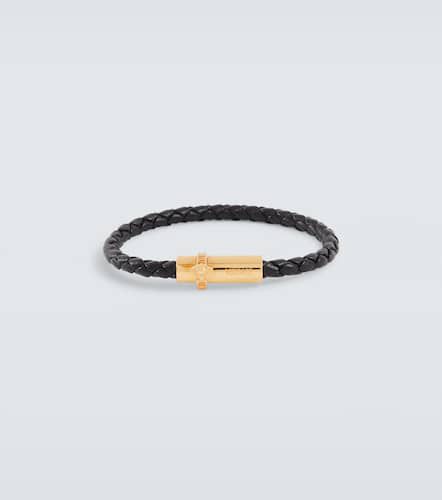 Medusa braided leather bracelet - Versace - Modalova