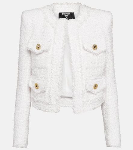 Balmain Cropped-Jacke aus Tweed - Balmain - Modalova