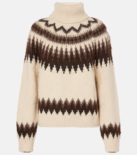 Intarsia wool-blend turtleneck sweater - Polo Ralph Lauren - Modalova