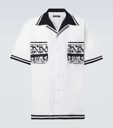 Majolica printed cotton shirt - Dolce&Gabbana - Modalova