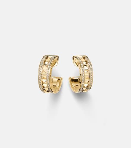 Pendientes de aro B.zero1 de oro de 18 ct con diamantes - Bvlgari - Modalova