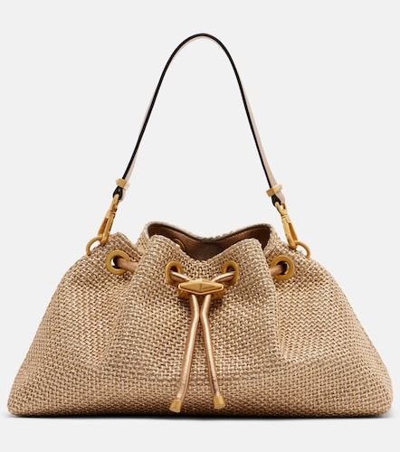 Cinch Small raffia-effect tote bag - Jimmy Choo - Modalova