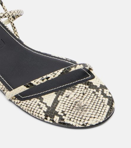 Laurel snake-effect leather sandals - Staud - Modalova