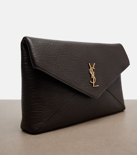 Cassandre Large leather clutch - Saint Laurent - Modalova