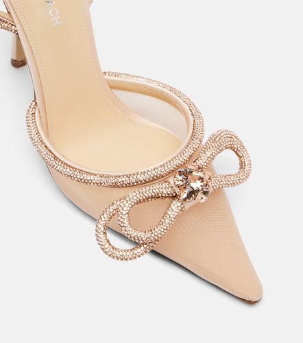 Pumps slingback Double Bow 110 in mesh - Mach & Mach - Modalova